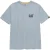 Caterpillar Heren T-shirt met handelsmerk (Blauwe Mist Heide)