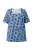 Ulla Popken Shirt  royal blue/koningsblauw / mintgroen / oranje