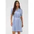Saint Tropez mini jurk met ceintuur – lichtblauw