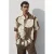 Mango Man regular fit overhemd met print – bruin