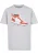 Mister Tee Shirt ‘Tagged Sneaker’  lichtgrijs / oranje / wit