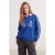 TRENDYOLMİLLA Dames Donkerblauw Met slogan Lang, Oversized Sweatshirts