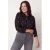 Miss Etam Plus blouse met hartjes – zwart/wit