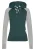 BENCH Sweatvest  grijs / donkergroen