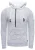 Chunky contrasterende hoodie met 1/2 rits