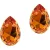 OTAZU La Reina Earrings Dark Orange Orange