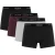 Ted Baker Effen boxershorts voor heren (Set van 4) (Zwart/Multikleurig)
