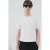 Geribbelde Crew Neck Katoenen T-Shirt