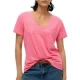 Superdry Slub Embroidered V-Neck Shirt Dames