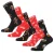 Brave Soul kerstsokken voor dames, set van 5 paar, zwart-rood