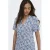 ONLY korte gebloemde zomerjurk – blauw