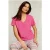 River Woods Fushia Basic V-neck T-shirt Pink
