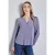 Street One Dames Basic blouse in effen kleur in Paars