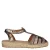 Toni Pons Evian leren espadrilles met dierenprint bruin metallic