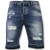 Enos Korte broeken slim fit ripped shorts