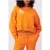 Black Bananas Dripping Crewneck Sweater Orange
