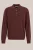 WE Fashion – Heren regular fit trui van merinowol met polokraag – Regular fit – Donkerbruin – Merino wol –