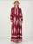 Bigdart Jurk  donkerrood / wit
