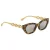 JOSH V zonnebril met tortoise print Meire goudkleurig
