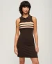 Superdry Vrouwen Jersey Polo Mini-jurk Bruin