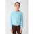 Shoeby regular fit vest blauw fijn gebreid