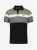KOROSHI Shirt  lichtgrijs / olijfgroen / zwart / wit