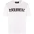 Dsquared2 T-shirt Met Logo-opdruk En Ronde Hals, Wit