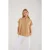 Overmaatse Korte Mouwen Poplin Overhemd met Knopen