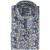 Casa Moda overhemd blauw geprint 100% katoen casual fit