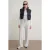 Hoge taille instap rechte broek met zakken