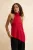 TRENDYOLMİLLA Dames Rood Effen Mouwloos Regular fit Blouses