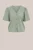 WE Fashion – Dames jersey top met ballonmouwen – Regular fit – Lichtgroen – Viscose –