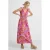 Geisha midi jurk roze