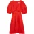 Ted Baker Koyo Linnen Mini-jurk Met Pofmouwen In Rood