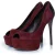 Suède pumps van Brian Atwood in bordeauxrood