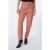 EsQualo Trousers City Belt Copper Brown