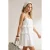TRENDYOLMİLLA Dames Wit Effen Midi Kort Strandkleding Recht Strandjurken