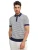 Polo Blue Industry donkerblauw streepjes 3 knopen boord