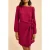 ICode Pink Long-sleeved Dress To Tie On Side