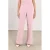 NUKUS wide leg regular waist broek roze