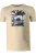 Marvelis Casual T-Shirt ronde hals beige, Bedrukt