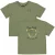 QPI Mini T-shirt met backprint groen