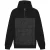 Lyle & Scott hybride interlock gitzwarte hoodie met panelen