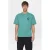 Anerkjendt regular T-shirt met backprint petrol