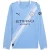 Puma Heren 25/26 Manchester City FC Thuis Shirt met Lange Mouwen (Blauw)