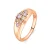 Luxenter Ring met schitterende zirkonia en 18-karaats geelgouden afwerking – Banuo
