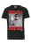 LOGOSHIRT Shirt ‘Star Trek – Spock, Party’  grijs / rood / zwart