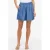 VILA high wide leg korte broek – mediumblauw