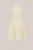 WE Fashion – Dames jacquard jurk met ceintuur – Regular fit – Lichtgeel –