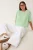 Oversized Gestreepte Crew Neck Crop T-Shirt